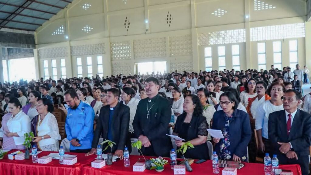 Gerindra Humbahas Hadiri Paskah Jemaat HKBP Distrik 3 Bertema Kelestarian Alam